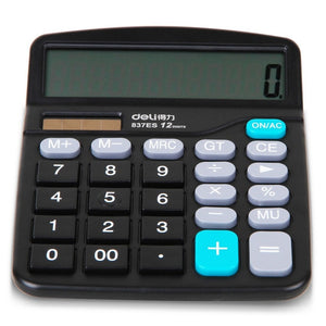 Brand New Genuine Desktop Dual Power General Purpose  Calculator For Office Working, Shipping No Battery
