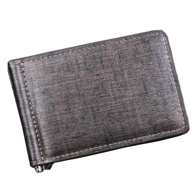 Casual Men's Wallets Leather Solid Luxury Wallet Men Pu Leather Slim Bifold Short Purses Credit Card Holder Business Purse#C2
